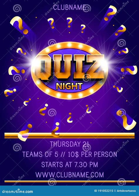 Quiz night poster background  Once done, save your design and download it to share or print
