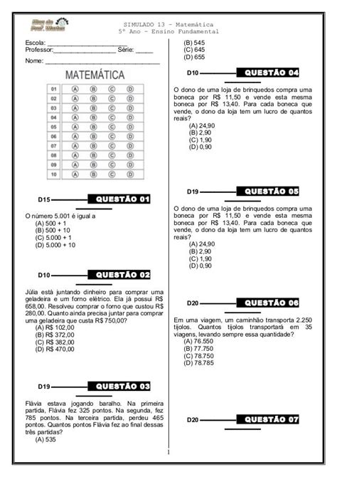 Quiz professor warles 7 ano matematica F