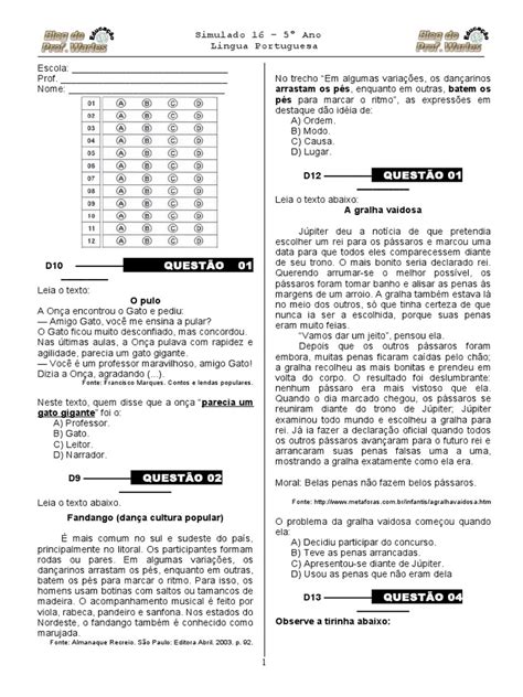 Quiz professor warles 8 ano portugues  01 (MEC-CAED - ADF)