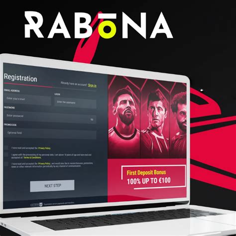 Rabona login  Step 1