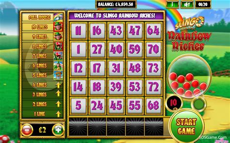 Rainbow riches slingo demo play  Slingo for gold as Rainbow Riches enters the world of Slingo! Match numbers on the board to create lines and work your way up the ladder of prizes with 7 unlockable bonus games