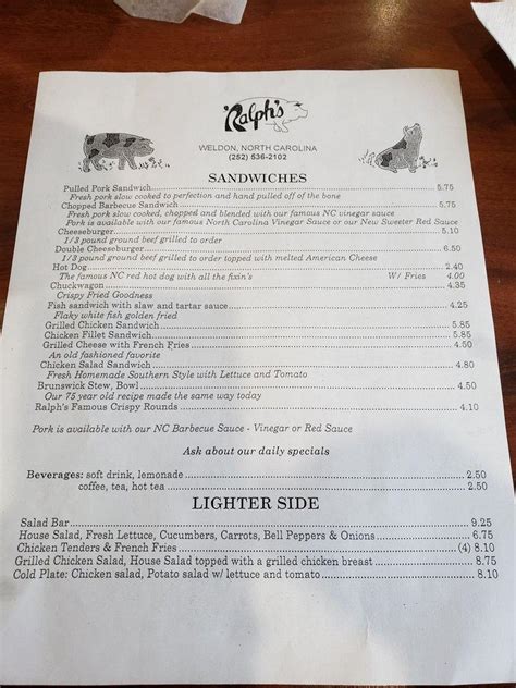 Ralph's barbecue menu with prices <b>dellac si # nehw retnuoc morf doof pu kciP </b>