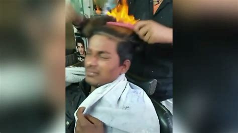 Rambut terbakar pertanda TRIBUNKALTIM