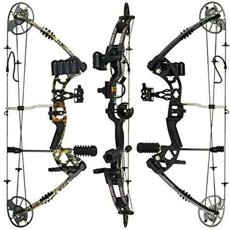 Raptor compound hunting bow 5-31”, 320 FPS Speed, 5 Pin Sight, Quiver 4