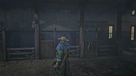 Rdo stable glitch  If you walk in on horse whay for ateast a minute it will spawn you in with the clerk