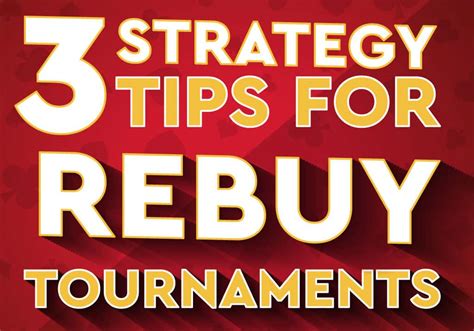 Rebuy tournament strategy  Ryan Fee and Doug Polk want to share their 20 “rules” for playing flush draws that you can use to separate yourself from the average poker player