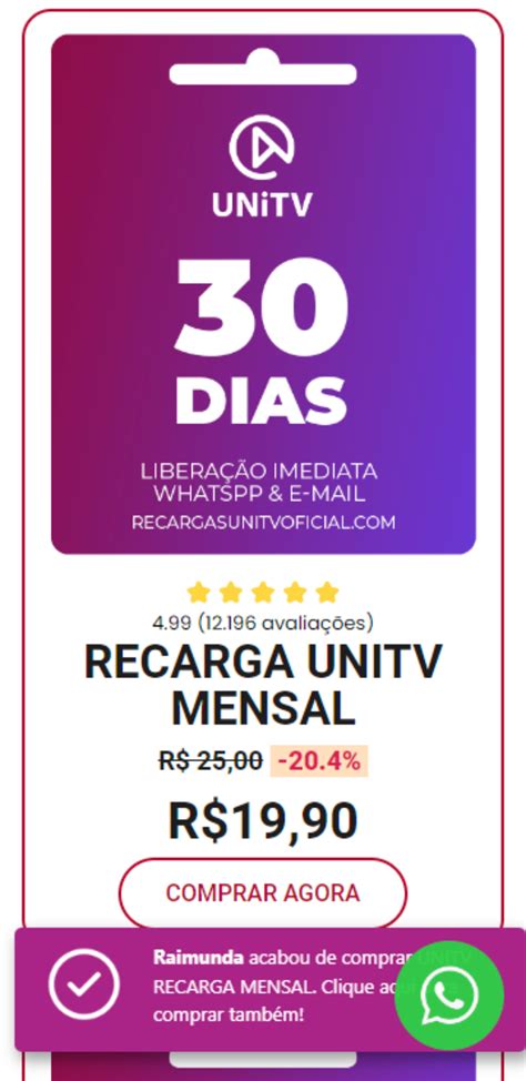 Recarga unitv shopee  COMPRE SUA RECARGA COMPRE VIA WHATSAPP Vincule O Seu Código De Recarga A Uma Conta De E-Mail Ou Número De Celular Para Evitar Problemas Futuros