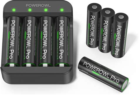 Basics 4-Pack Rechargeable D Cell NiMH Batteries, 10000 mAh,  Recharge up to 1000x Times, Pre-Charged