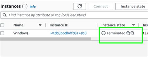 Recover terminated instance aws 