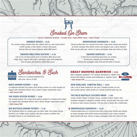 Red's icehouse menu  dinner features