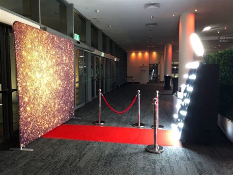 Red carpet hire brisbane  Stanchion – Black or Red strap