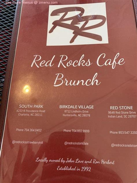 Red rock cafe indian land sc  72 $ Inexpensive American, Salad, Sandwiches