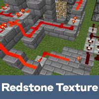 Redstone texture pack bedrock  x 9