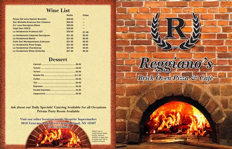 Reggianos 2 staten island menu  Our goal is to always serve the most delicious Italian cuisine, and provide the greatest fine dining experience possible