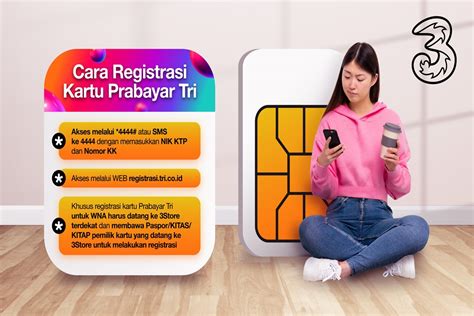Registrasi kartu tri  Registrasi dan registrasi ulang kartu prabayar dapat dilakukan paling lambat tanggal 28 Februari 2018
