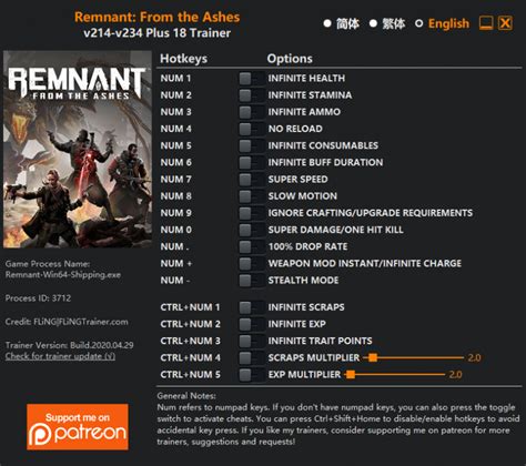 Remnant 2 cheat engine table  How to use this cheat table? Install Cheat Engine