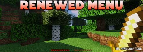 Renewed menu minecraft  RedHat Shaders 1