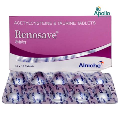 Renosave tablet use  Renosave Tablet is manufactured in India by Alniche Life Sciences Private Limited