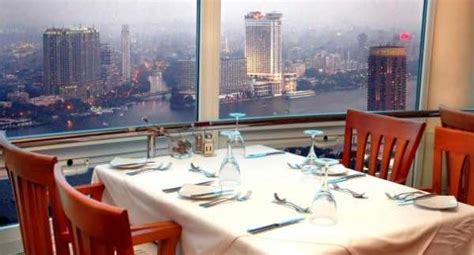 Restaurant cairo tower Overlooking the Nile and the famous Cairo Tower, the restaurant is a burst of Italian verve in the heart of Cairo