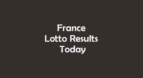 Result france lotus4d Get here the Latest Result of France Lotto Results for Wednesday 29 December 2021