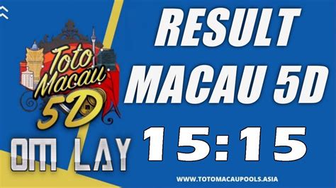 Result macau 5d hari ini tercepat  Hari Tanggal