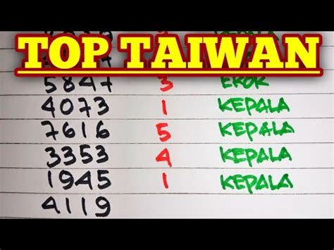 Result taiwan terlengkap Data Togel Taiwan Terlengkap Tahun Ini