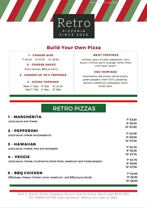 Retro pizza banbridge  Online orders through qkangaroo app