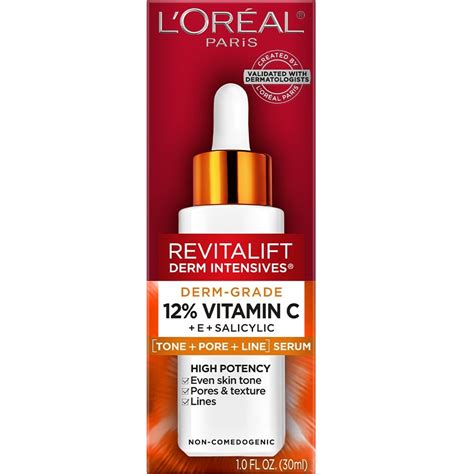 Revitalift c emx Shop L'Oreal Paris Revitalift Derm Intensives Vitamin C Serum Treatment - 1 fl oz at Target