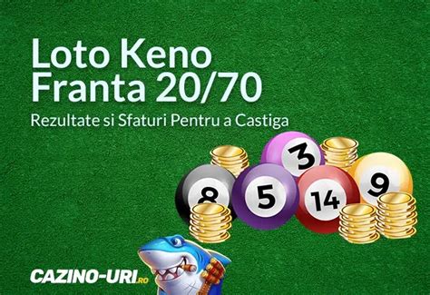 Rezultate keno franta Ultimele rezultate pentru loteria Polonia Keno (20/70) Polonia Keno (20/70) este o loterie din Polonia, în care se extrag 20 din 70 de numere şi care are extrageri din 4 în 4 minute, în intervalul 07:34 - 00:54, ora României