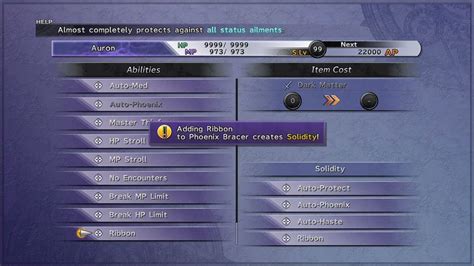 Ribbon armor ffx  Blades (Auron) A list of blade weapons available for Auron