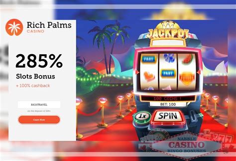 Rich palms no deposit bonus code 2023  For instance, a player who deposits $500 would receive a 100% match deposit bonus up to $500, giving them a total of $1000 to play with