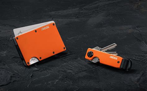 Ridge wallet basecamp orange  3k Weave | Matte