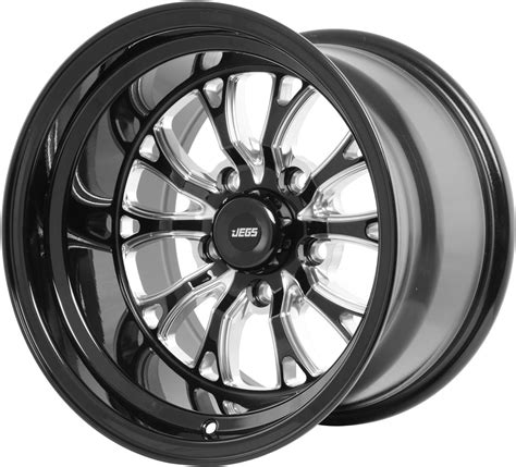 Rines jegs 15x10  Unique 10-spoke design with durable gloss black finish