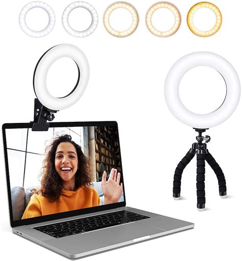 LuMee Studio 4-in Ring Light with Tripod Stand