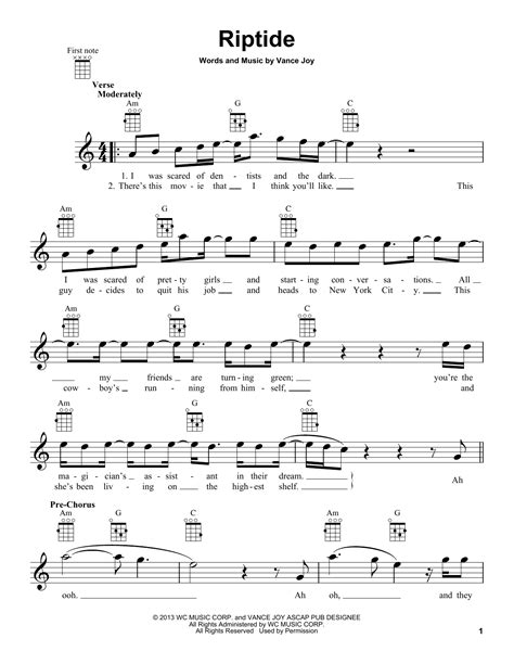 Riptide chords ukulele pdf - Free download as PDF File (