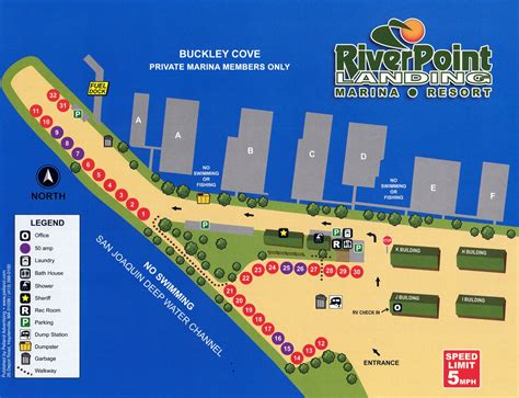 Riverpoint landing rv map  4950 Buckley Cove Way Stockton CA 95219