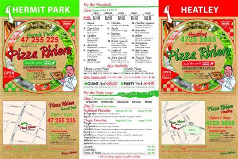 Riviera pizza townsville menu  Frank's Pizza Napoli