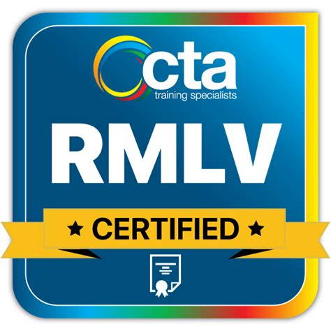 Rmlv certificate RMLV certificates are valid for 3 years so this course is perfect for first-time managers or those who need to renew
