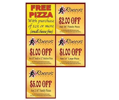 Rocco's pizza discount code Rocco's NY Pizza and Subs