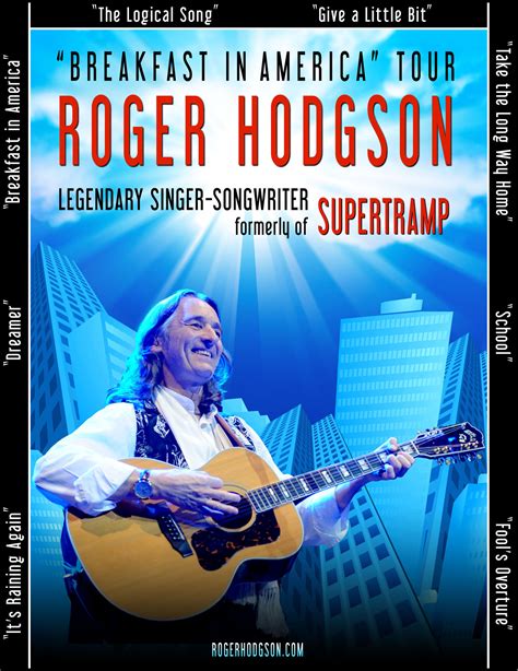 Roger hodgson tour 2024  Nov 15 • CANADA, Rama, ON • Casino Rama w band & orchestra Read for yourself what fans have been saying about Roger's Tour