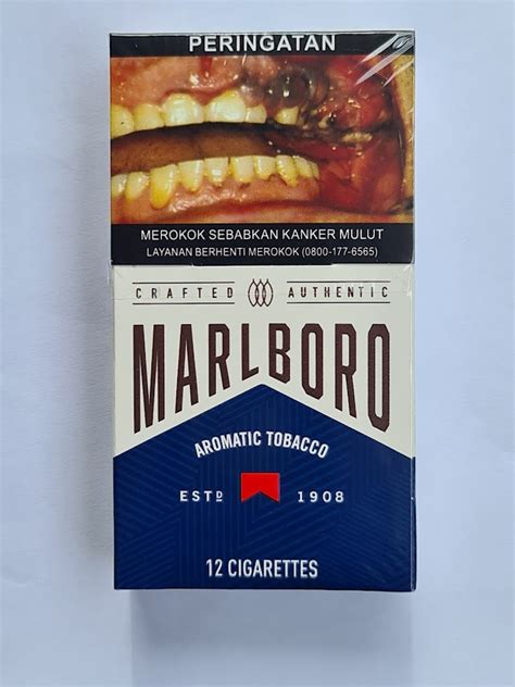 Rokok marlboro crafted authentic Rokok Marlboro Crafted Authentic Biru 1 Pak - 10 bungkus