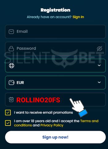 Rollino promo code  Current promotion and welcome package on Rollino