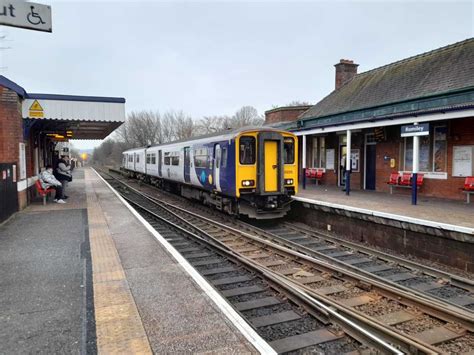 Romiley station During this time, service 383 will be on diversion
