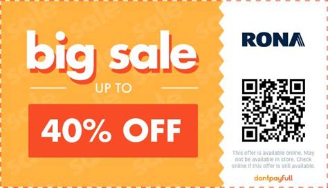 Rona promo codes Coupons and current RONA flyers in Elmsdale and surrounding area