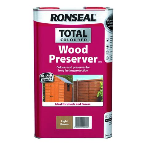 Ronseal wood preserve  Fit For The Job 4 inch Shed & Fence Brush for Applying Exterior Woodstains, Varnish, Preservatives & Treatments on Smooth Planed & Rough Sawn Timber, 4" 100mm