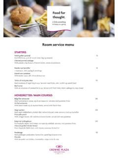 Room service menu crown towers  phone +1 212 299 1000