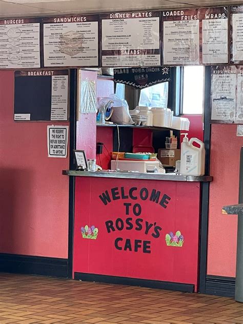 Rossys cafe menu  Served with Mexican rice, your choice of refried or black beans, lettuce and tomato salad, and two flour tortillas