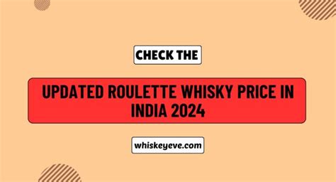 Roulette whisky price in kolkata Here are some insights into its global pricing: In the Netherlands, a vintage Ballantine 30-year-old from the 1980s is auctioned at a price range of $107