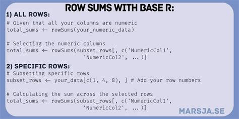 Rowsums r specific columns rm