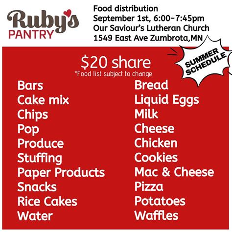 Ruby's pantry hermantown mn  Duluth, MN 55806 Download the Free Meals For Kids app from the Apple Store or